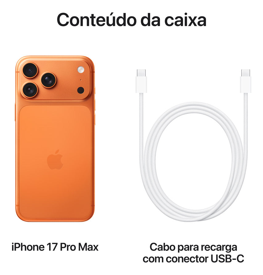 iPhone 17 Pro Max 256GB Laranja cósmico - Imagem 8