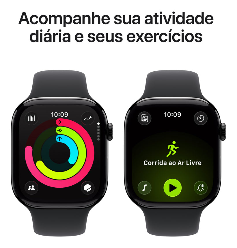 Apple Watch Series 11 GPS + Cellular - Caixa preta brilhante de alumínio – 46 mm - Imagem 4