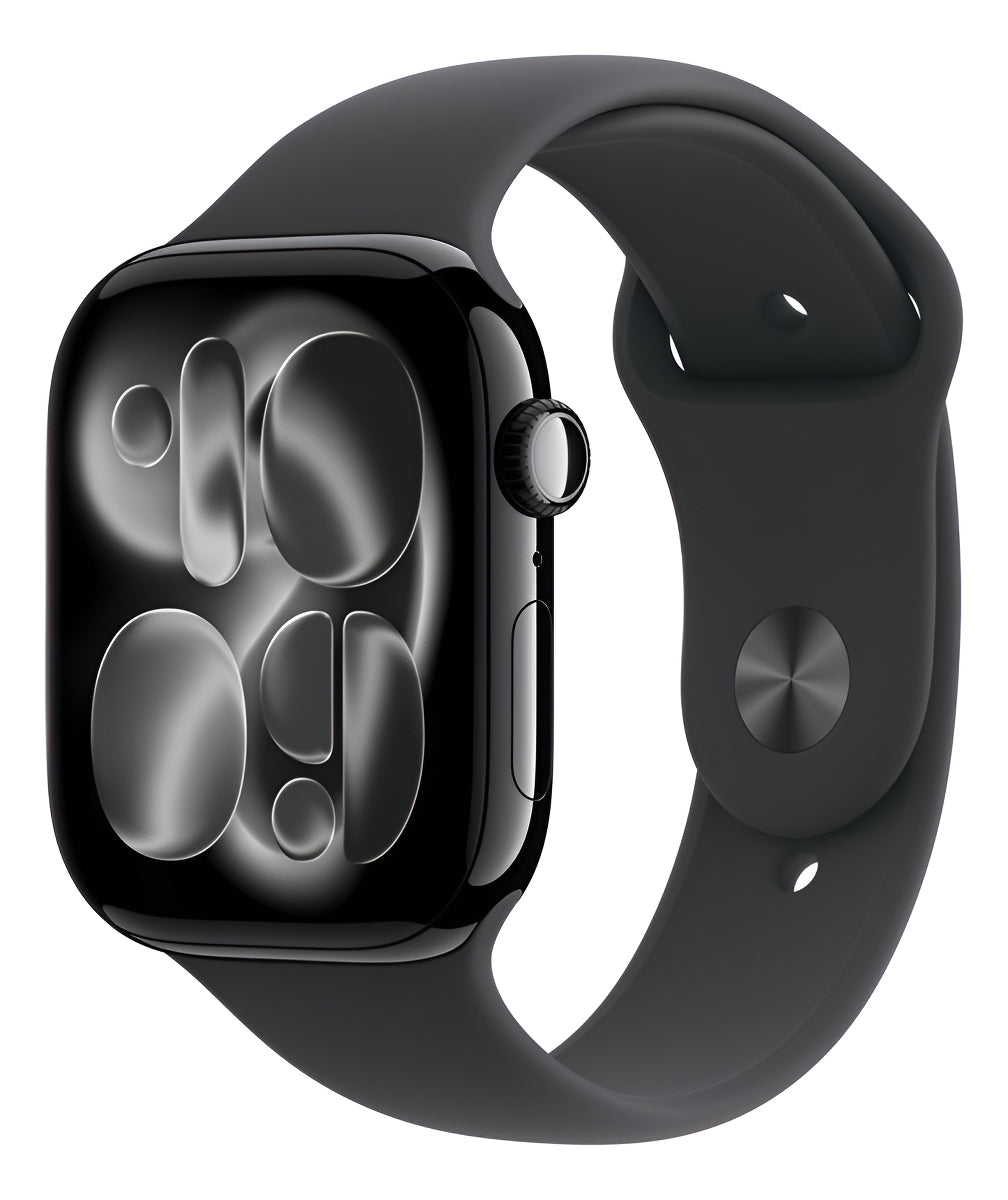 Apple Watch Series 11 GPS + Cellular - Caixa preta brilhante de alumínio – 46 mm